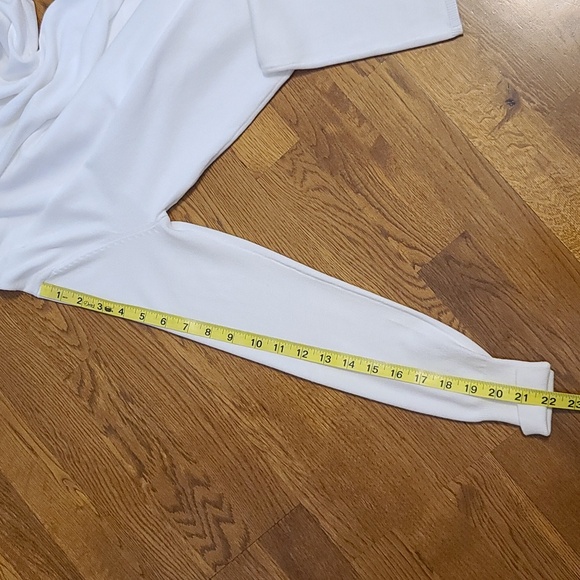 Premise Women's White Viscose Blend Long Sleeve Cardigan (Sz S) - Picture 9 of 9